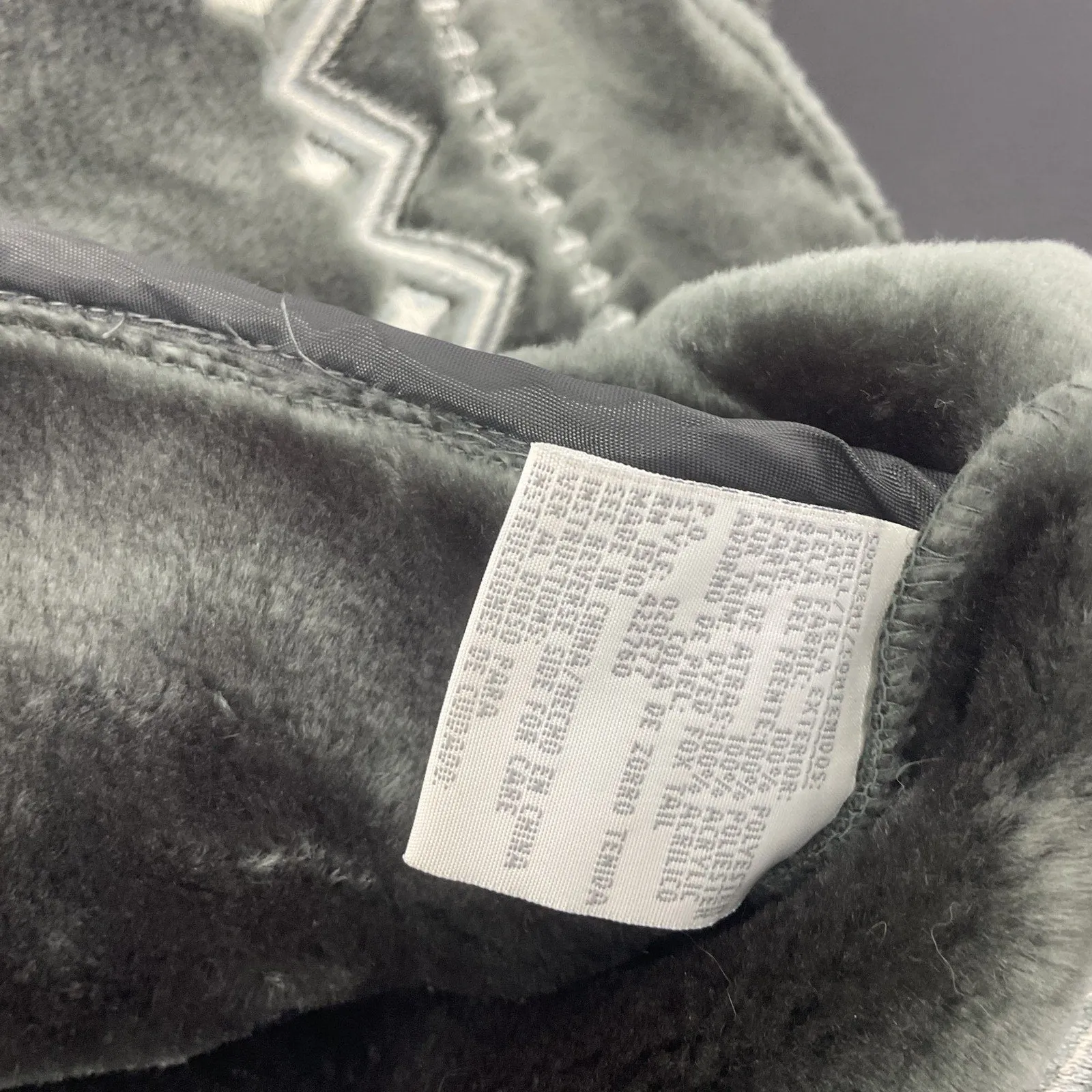 1 Madison Women's Gray Faux Suede Winter Pea Coat Polyester Size Small Preowned