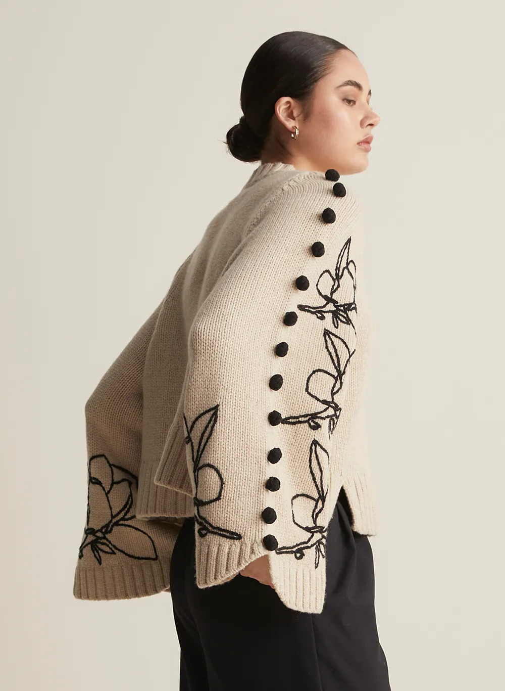 Adele Wool Embroidery Knit