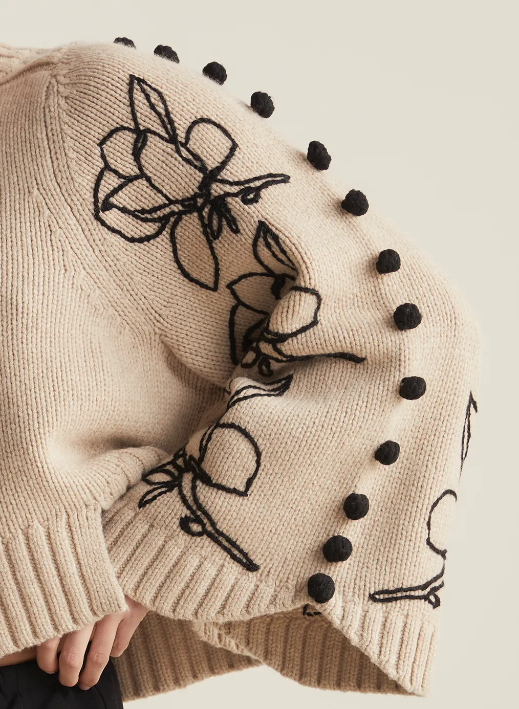 Adele Wool Embroidery Knit