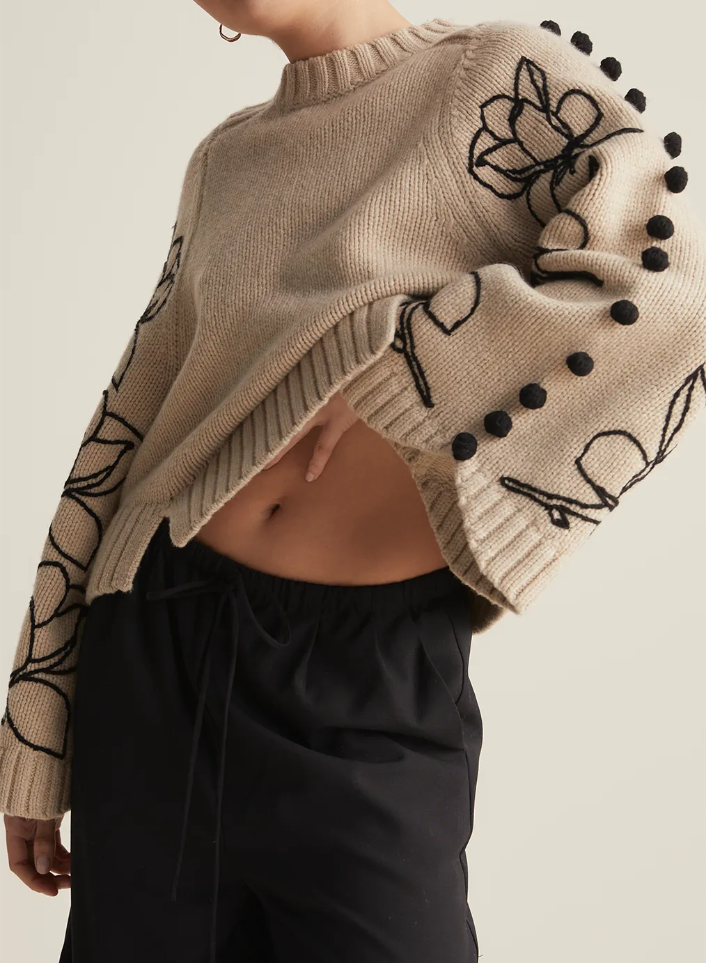 Adele Wool Embroidery Knit