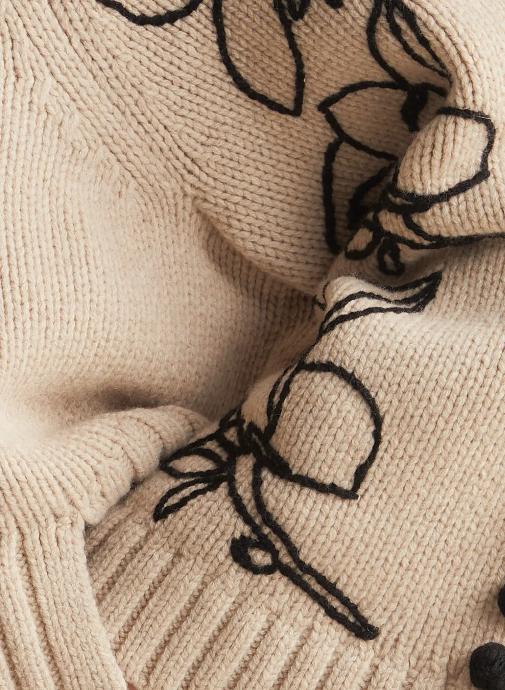 Adele Wool Embroidery Knit