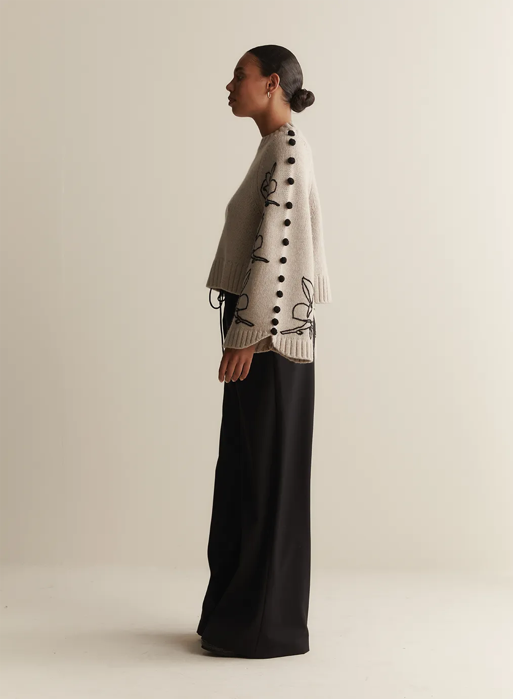 Adele Wool Embroidery Knit
