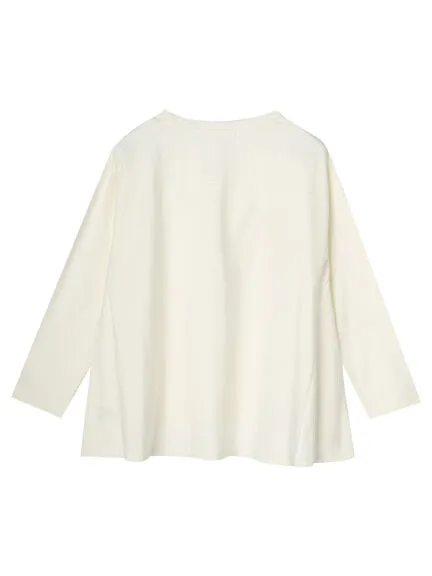 Adsila Back Flared Cut Pullover