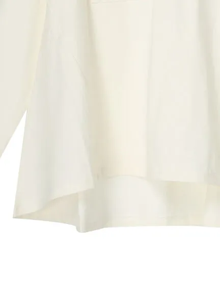 Adsila Back Flared Cut Pullover