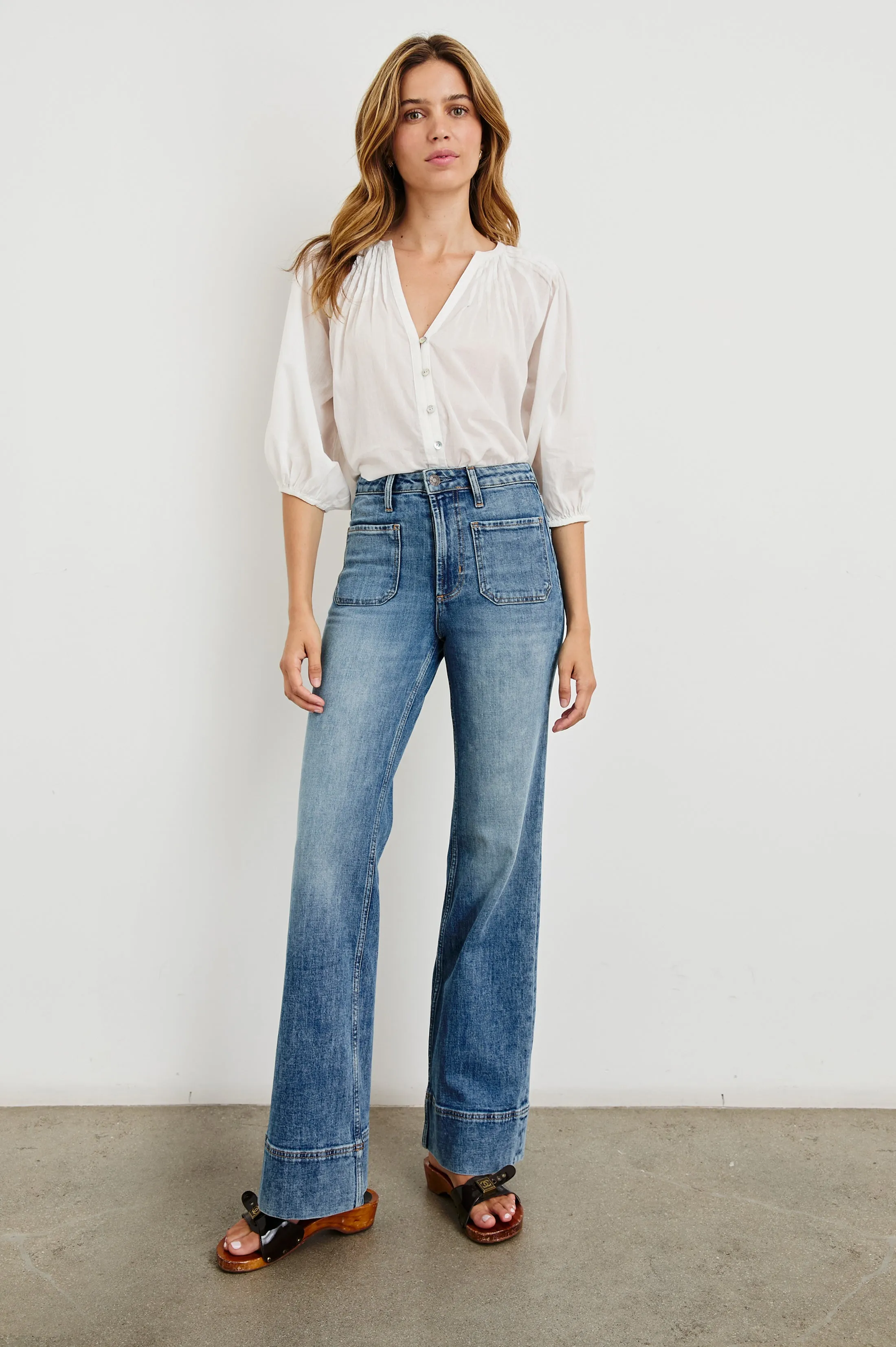 ALAMITOS FLARED TROUSER - TRADEWIND