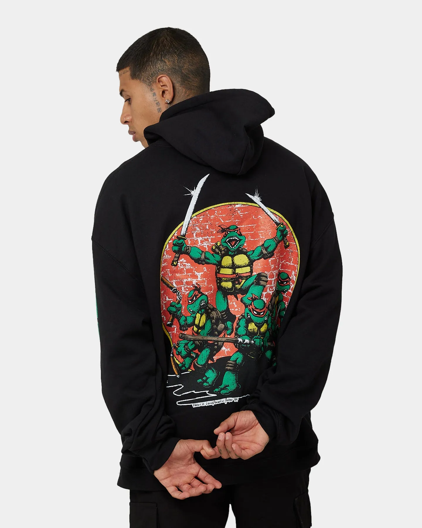 American Thrift X Teenage Mutant Ninja Turtles OG Ninja Turtle Hoodie Black