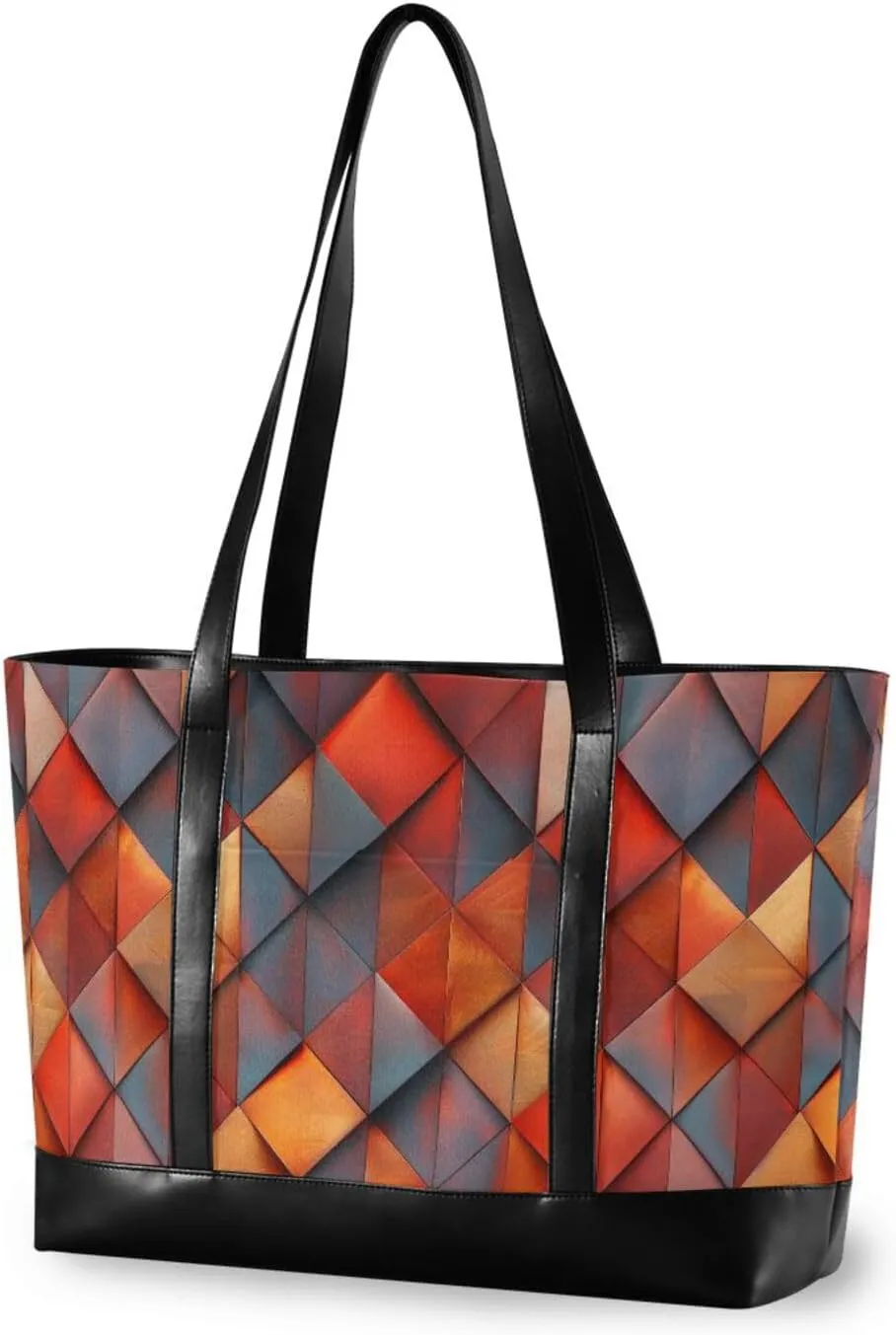 Architectural Design Geometric Copper Large Capacity laptop bag 14 with zipper for Travel Essentials Beach Gifts Birthday Gifts for Women with diaper bolso para laptop