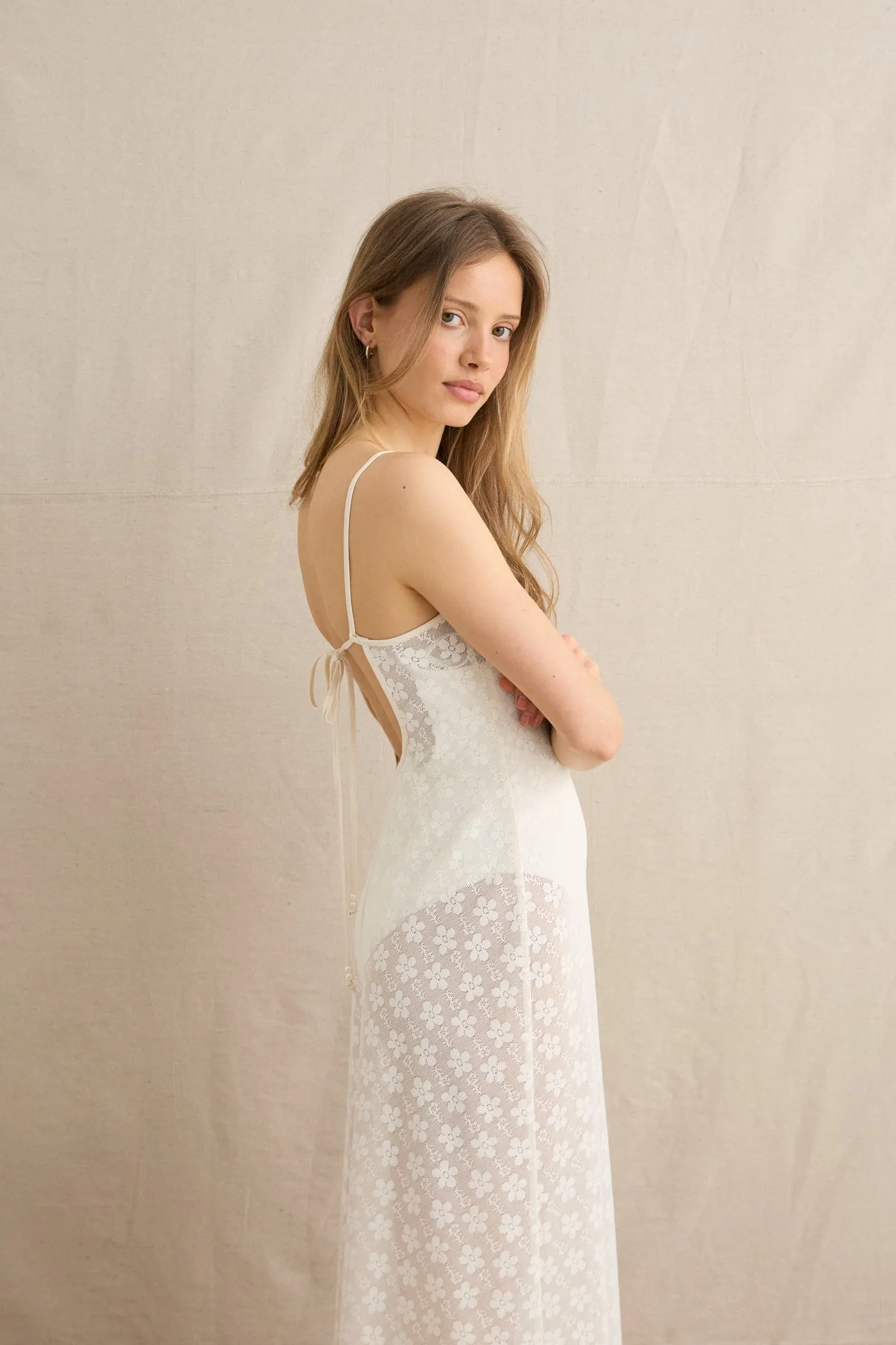 Bardot Lace Midi Dress