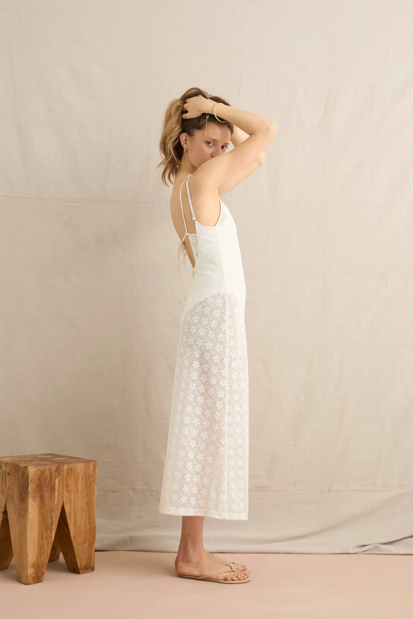 Bardot Lace Midi Dress
