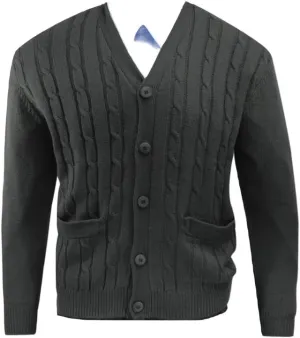 Big and Tall Premium Cable Knit Cardigan to 6X-Tall