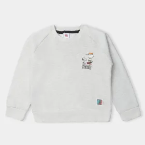 Boys Sweatshirt Happiness - Off/W/Mela