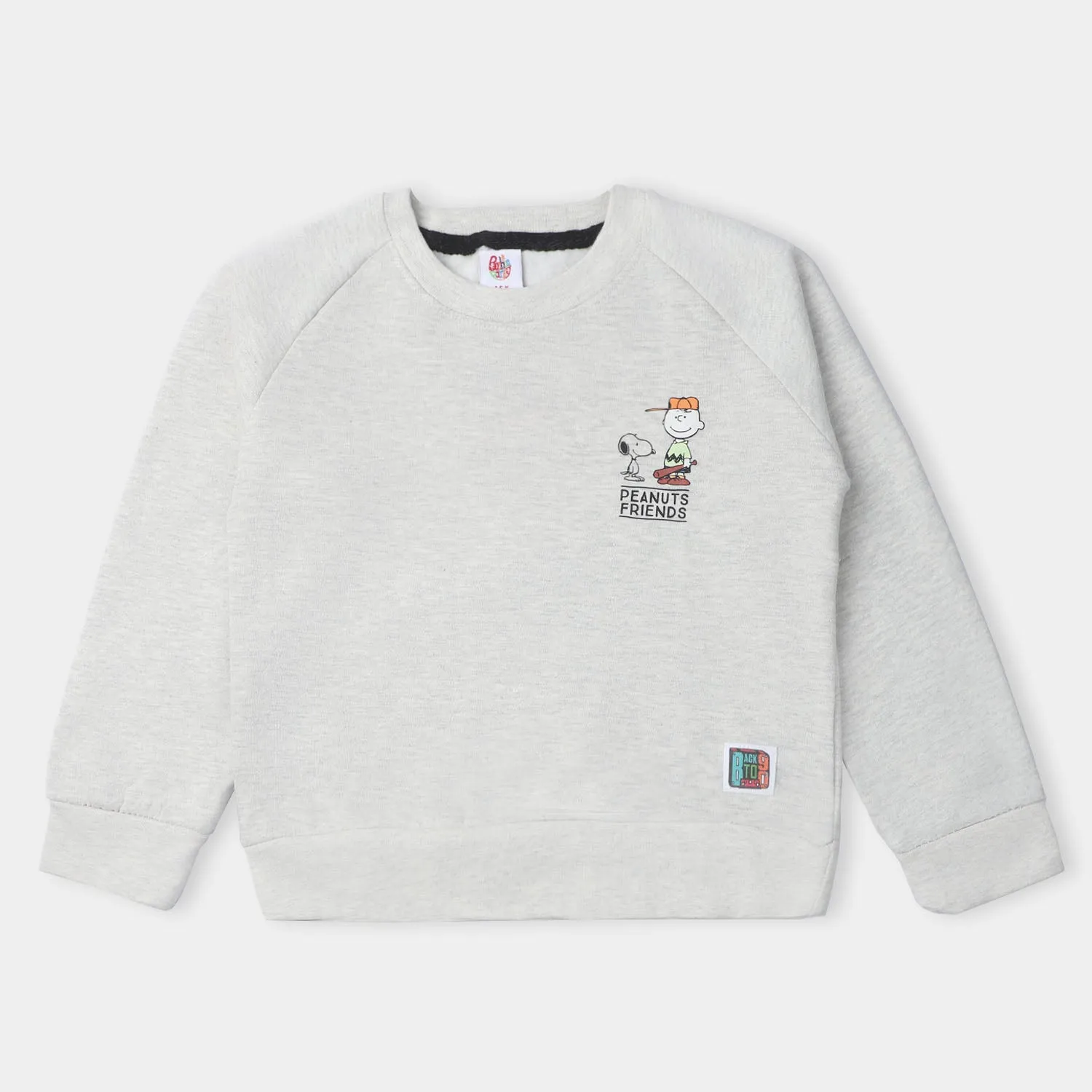 Boys Sweatshirt Happiness - Off/W/Mela