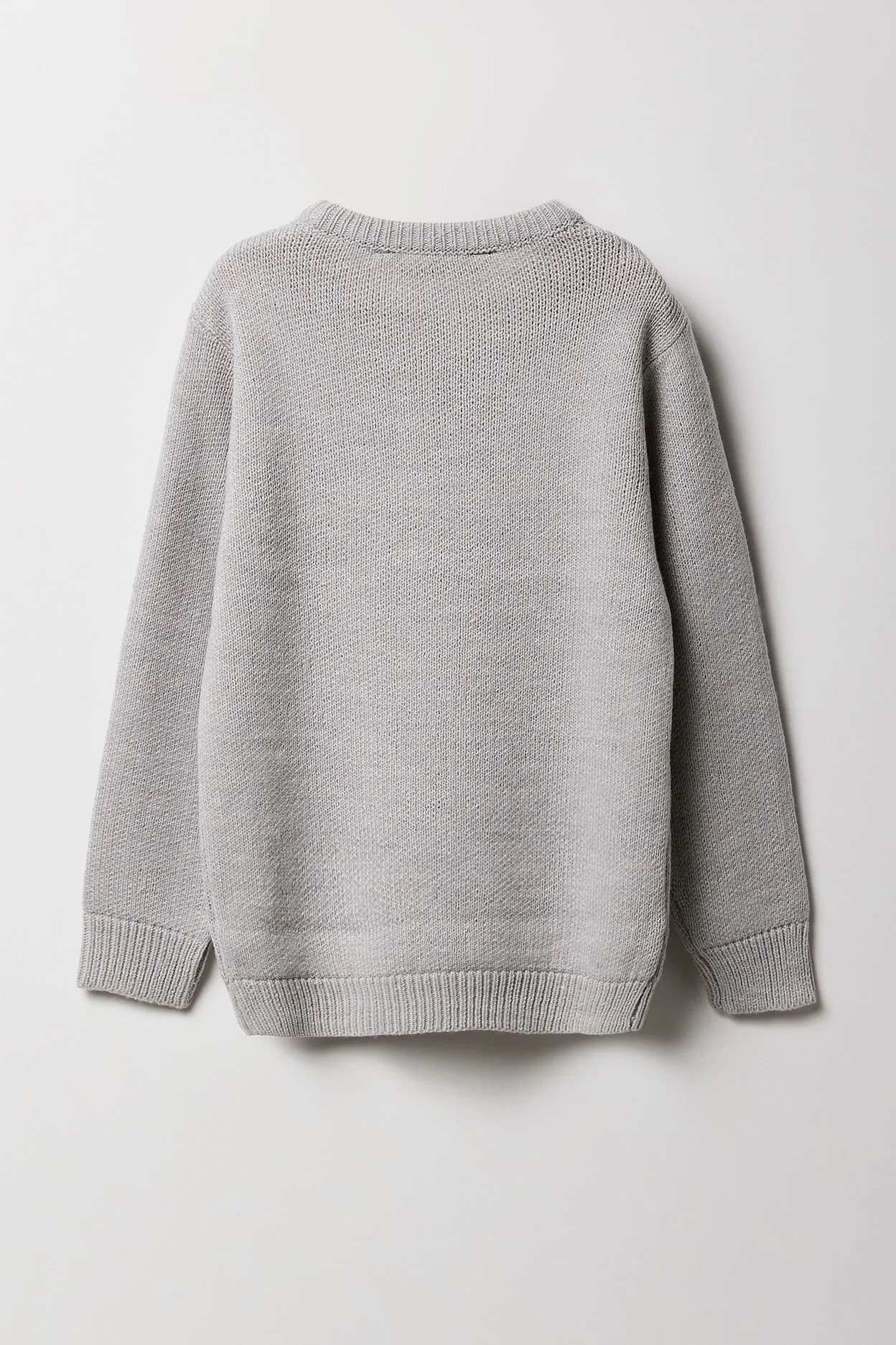 Boys Teddy Jacquard Knit Sweater