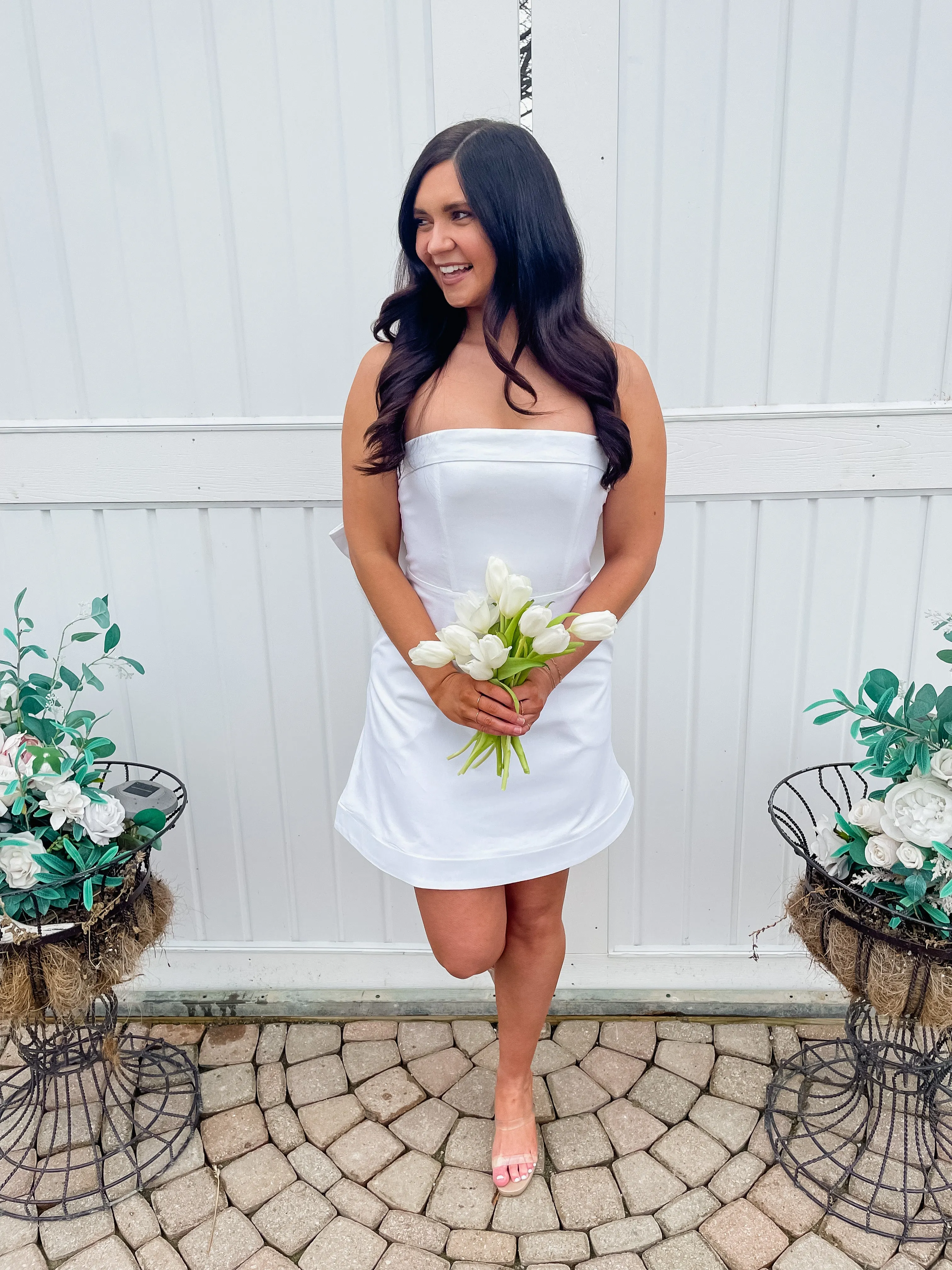 Bridal Bow Back Dress