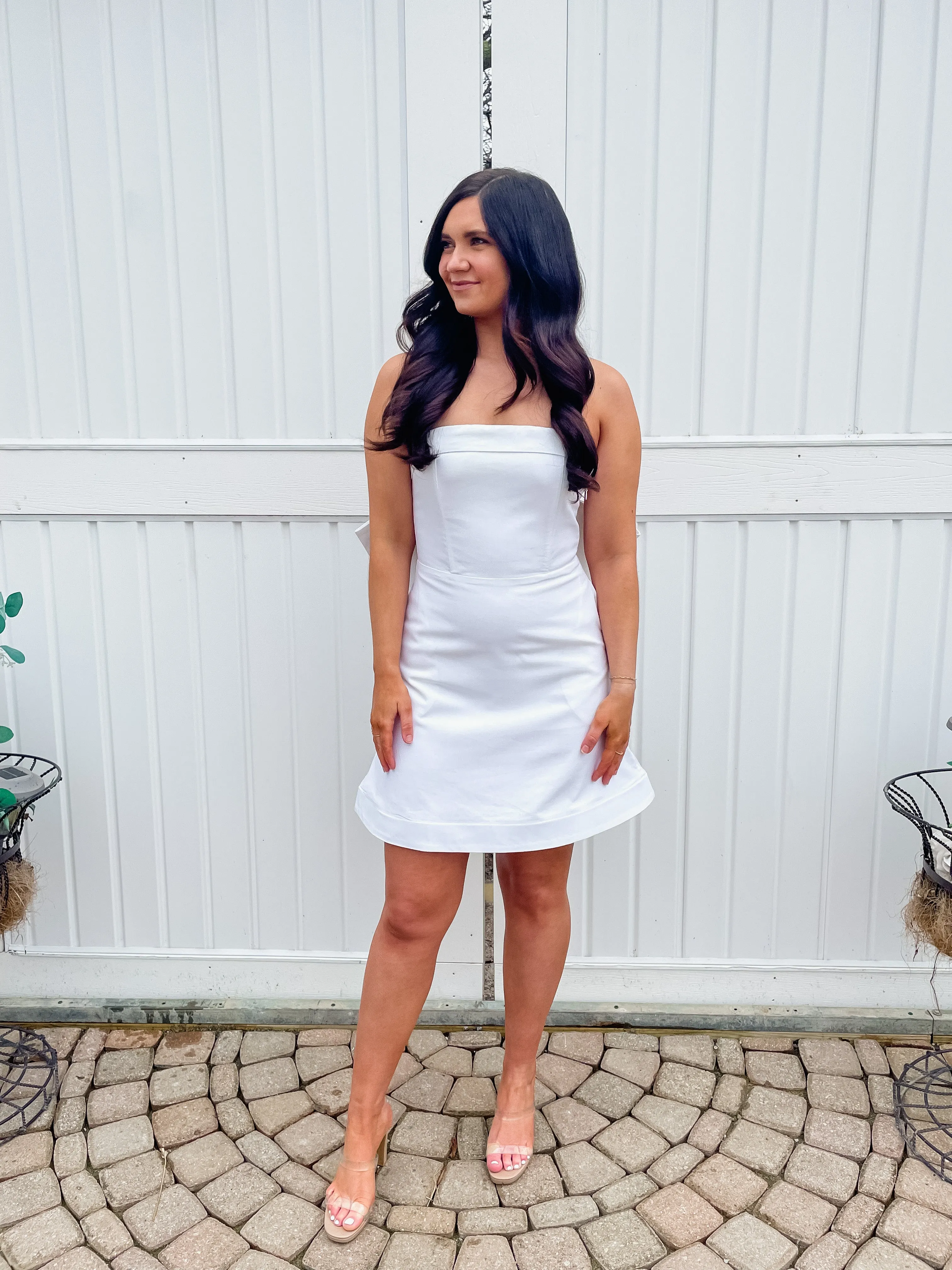 Bridal Bow Back Dress