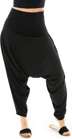Buddha Pants San Fran Harem Pants - Women's Bamboo Boho Yoga & Beach Pants With Pockets