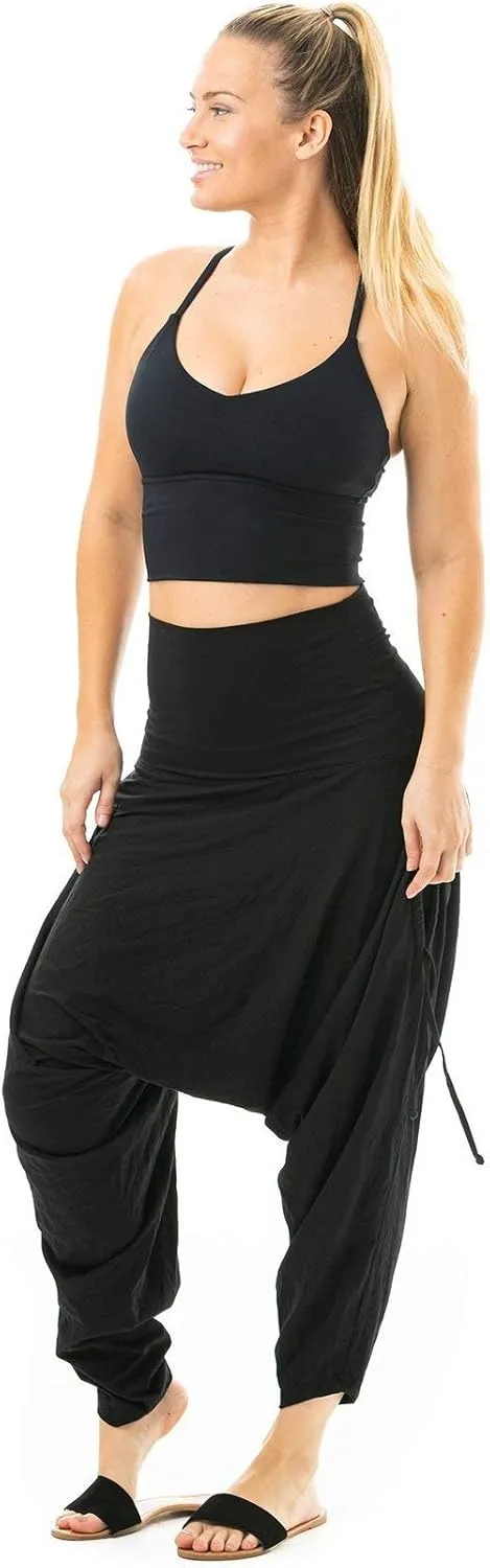 Buddha Pants San Fran Harem Pants - Women's Bamboo Boho Yoga & Beach Pants With Pockets