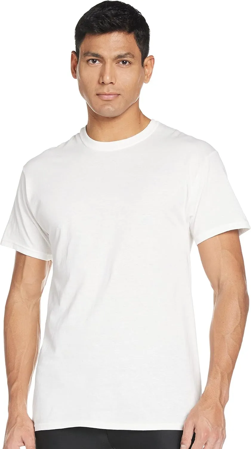 byHanes Hanes Men's 7 Pack FreshIQ ComfortSoft Crewneck T-Shirt (White, Small (34" - 36" Chest))