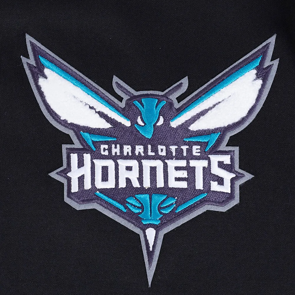 CHARLOTTE HORNETS LAMELO BALL #1 CLASSIC MEN'S WARM UP JACKET (BLACK/GRAY)