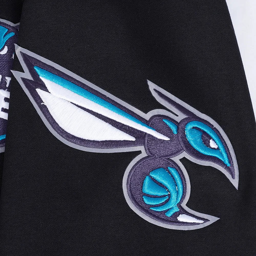 CHARLOTTE HORNETS LAMELO BALL #1 CLASSIC MEN'S WARM UP JACKET (BLACK/GRAY)