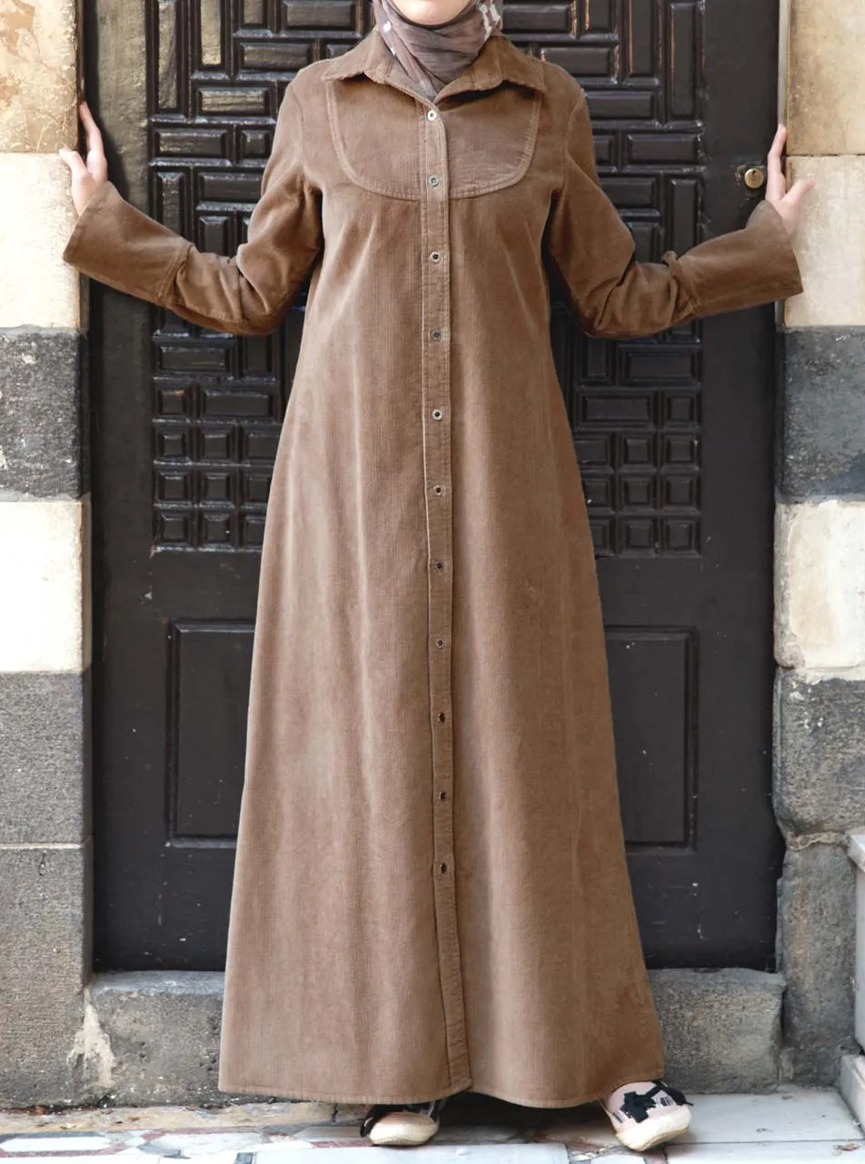 Corduroy Shirtdress Jilbab