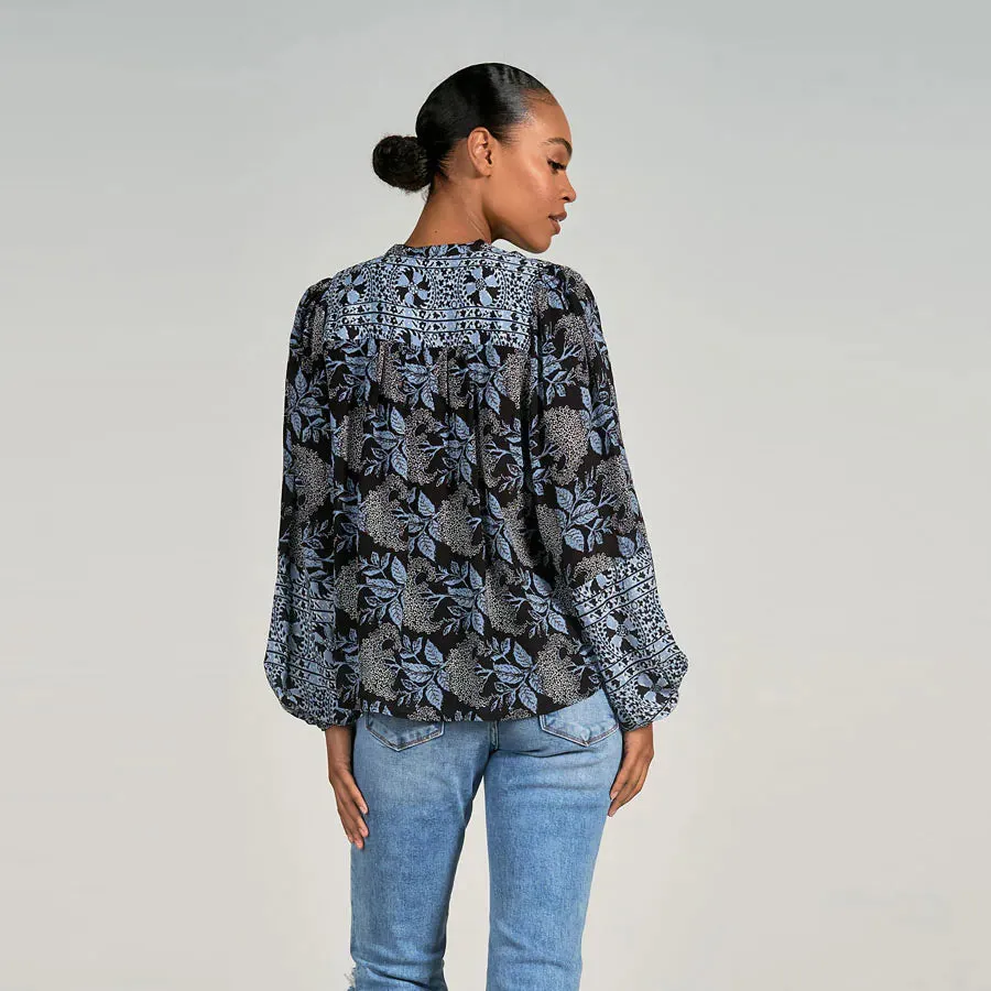 Costa Print Blouse