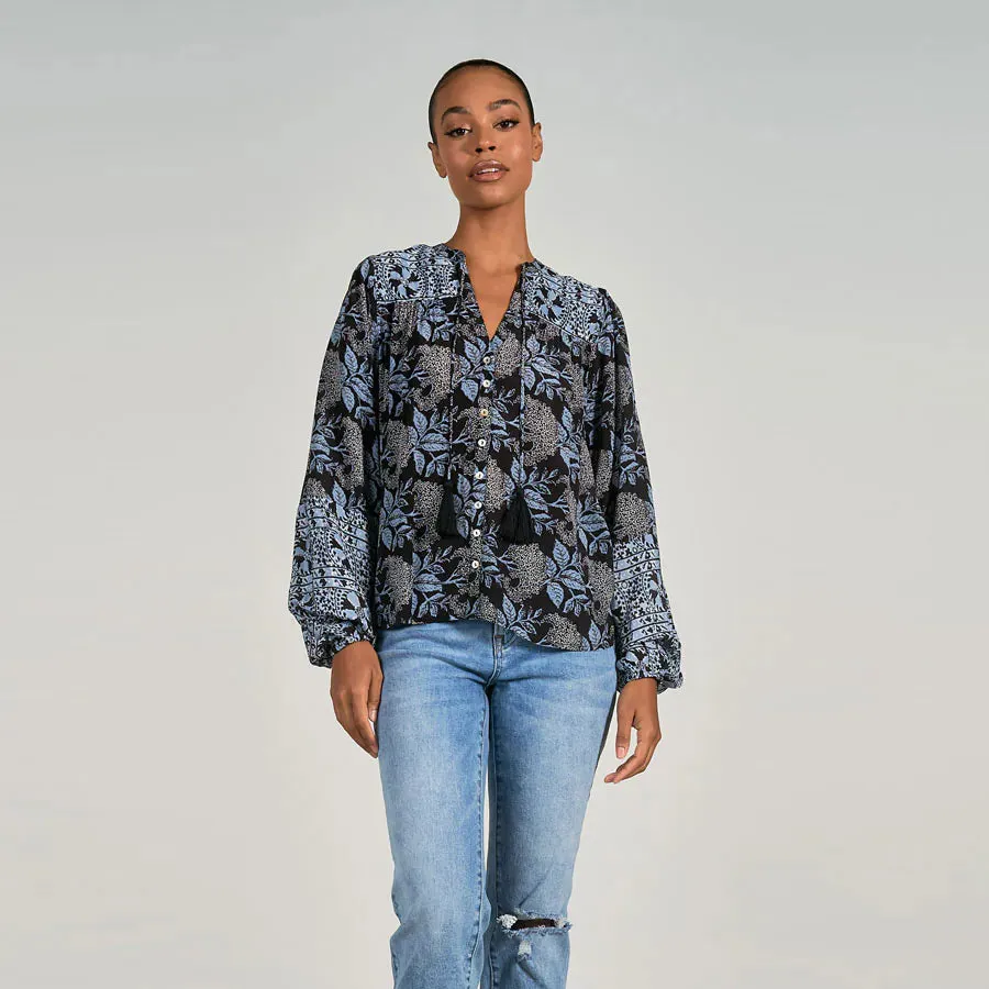 Costa Print Blouse