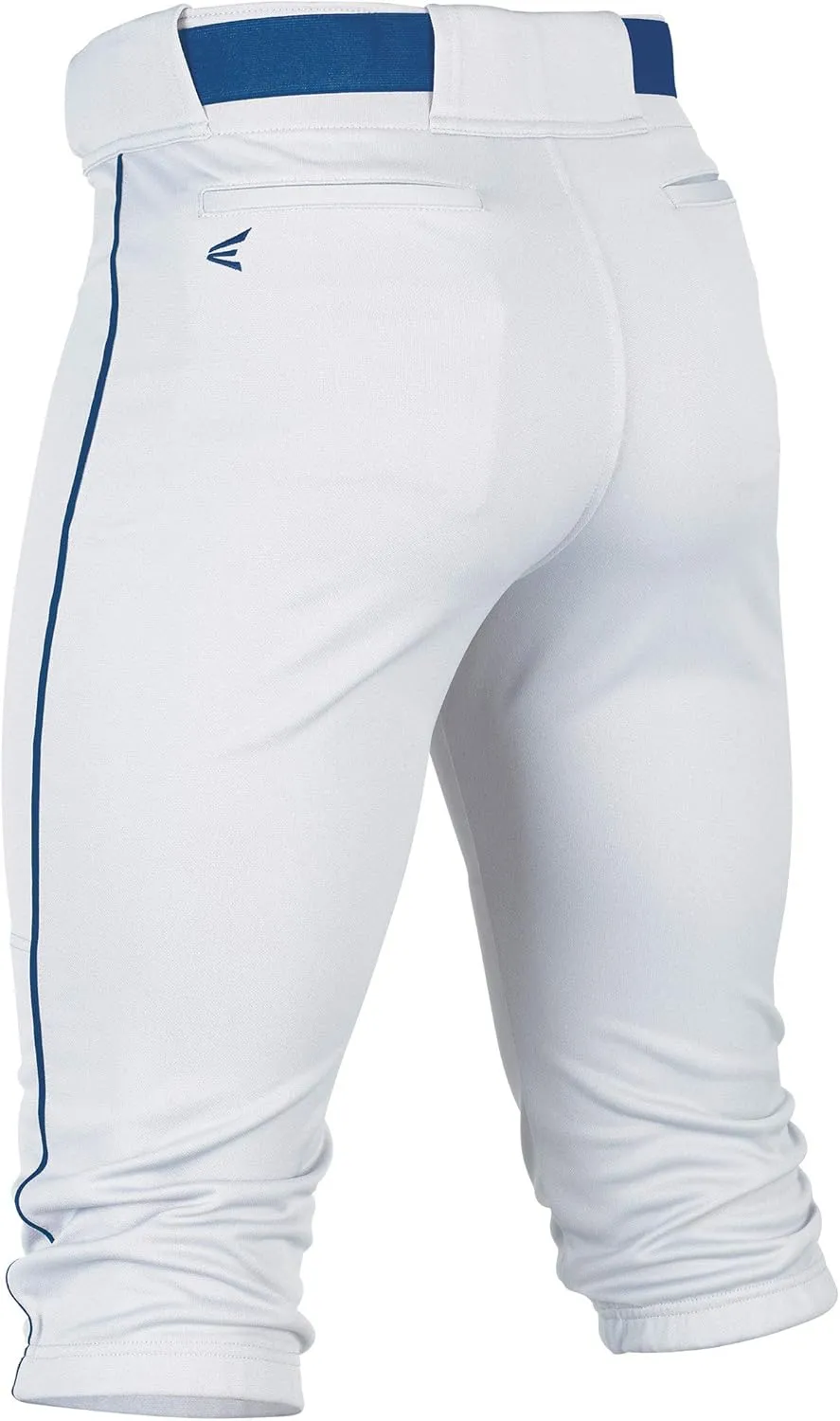 Easton Boys' Rival  Baseball Pants | Knicker Fit | Youth Sizes | Piped | Multiple Colors