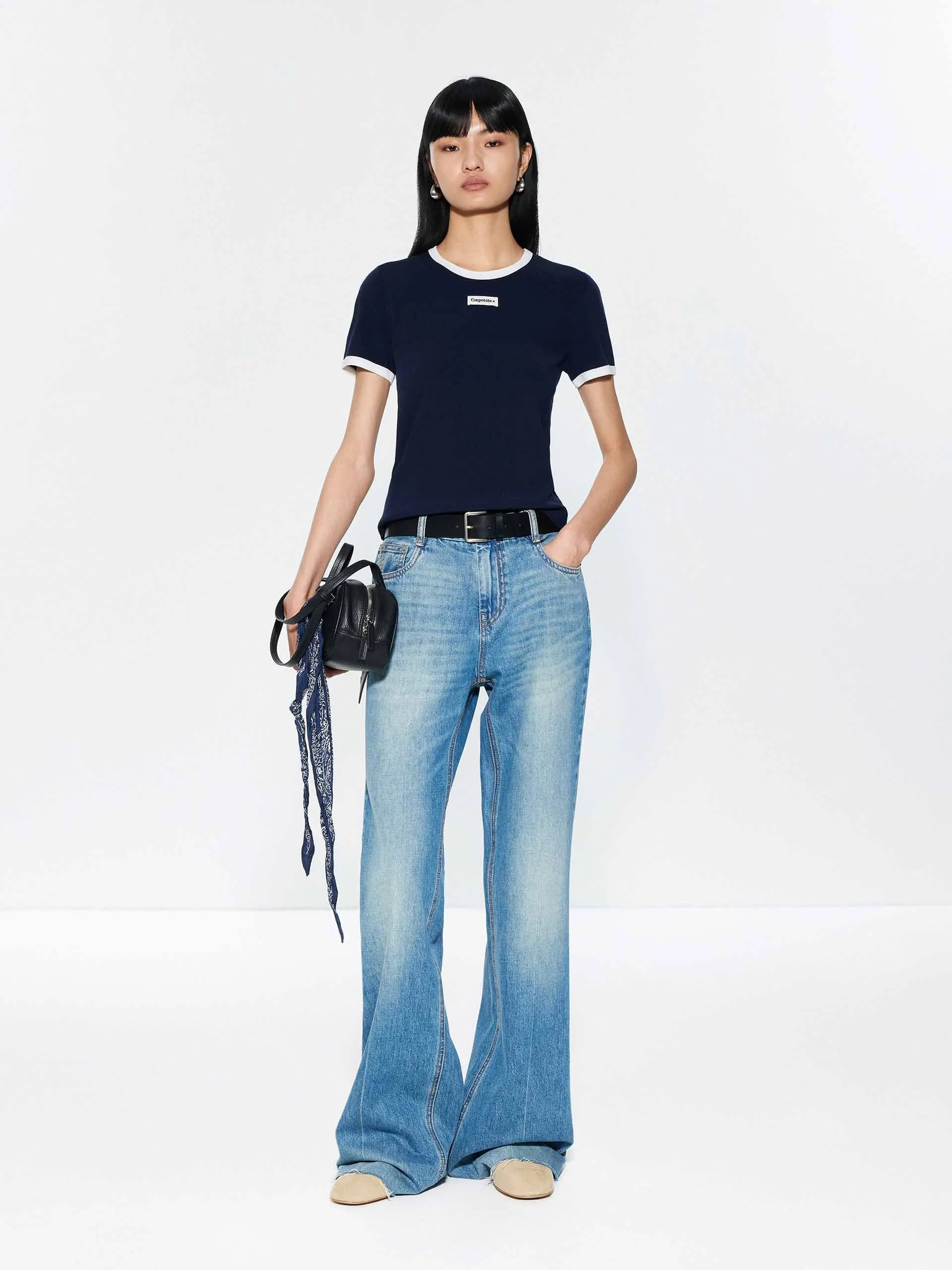 Flared Full Length Jeans