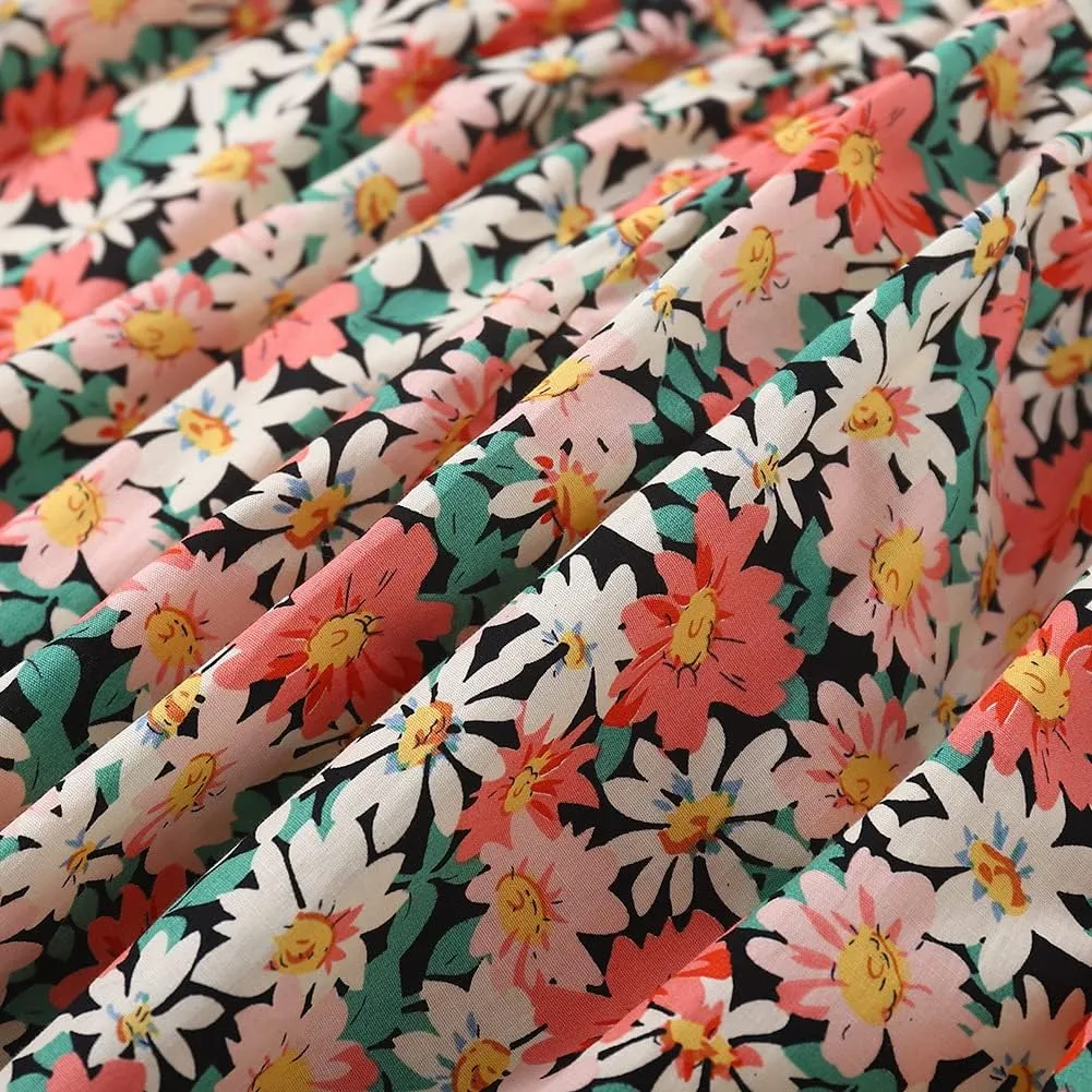 Floral Long Skirt for Girls Toddler & Kids & Teens II Girl's A-Line Maxi Skirts