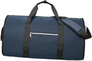 Garment Duffel Bag Suit Bag Adjustable Shoulder Strap Lightweight Travel Duffel Bag Garment Bag for Hiking Business Men Women, Blue
