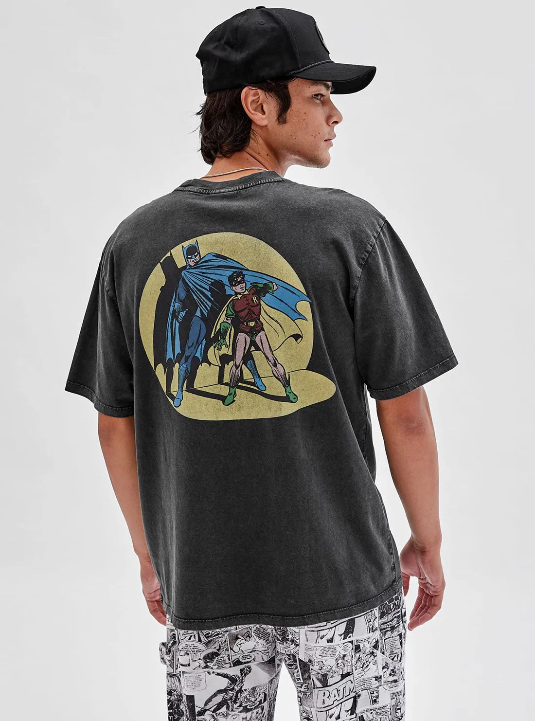 Guess Originals x Batman Black Spotlight T-Shirt