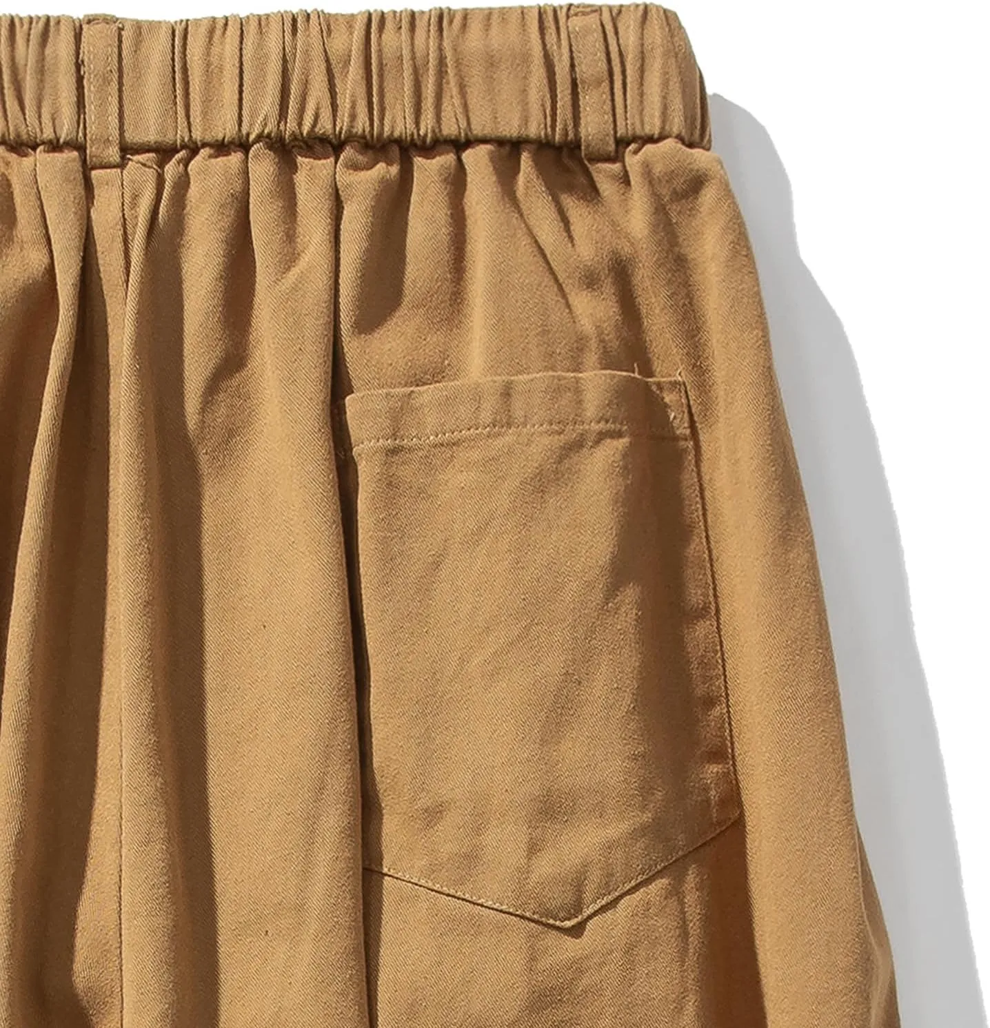 GURUNVANI Mens Wide Leg Harem Pants Japanese Loose Fit Pants Casual Elastic Waist Trouser