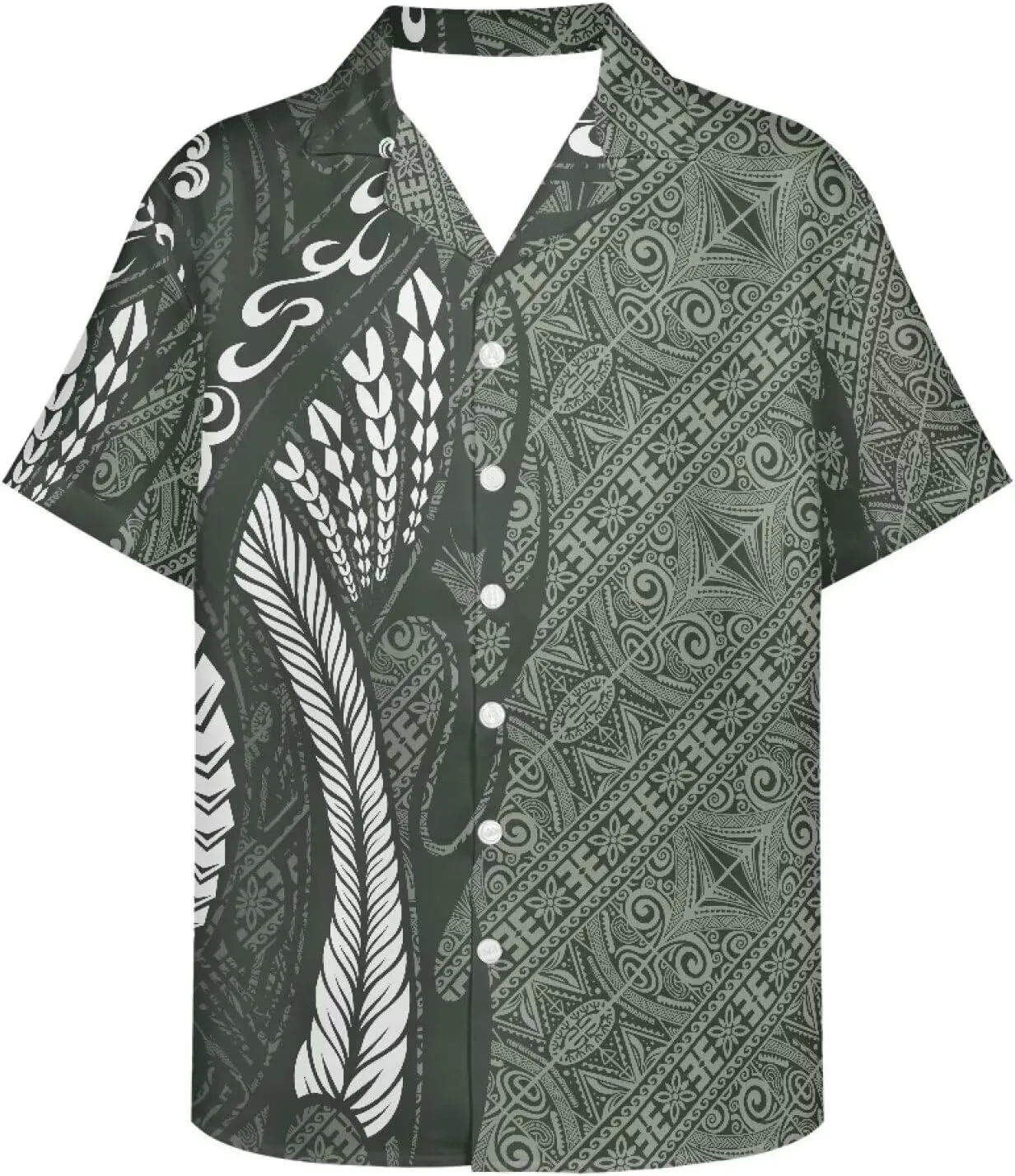 Hawaiian Dresses for Couples Polynesian Puletasi Samoan Traditional Dress with Shirt Pareo Sarong Lavalava Set