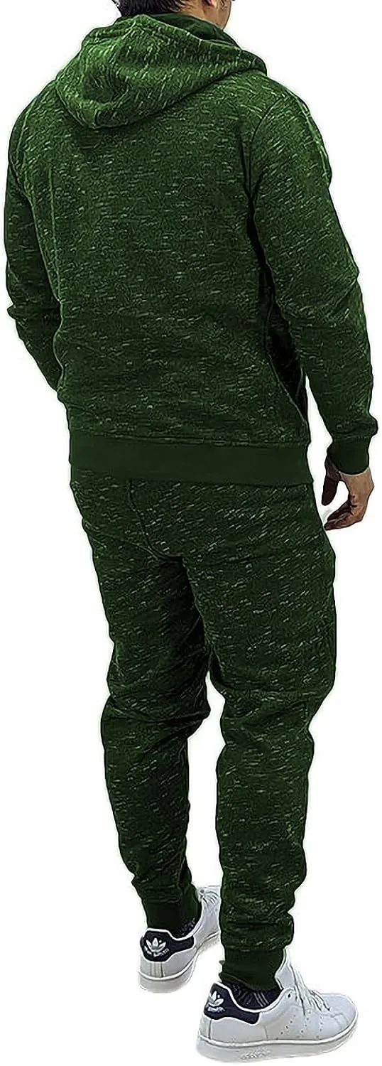 HHGKED Mens 2 Piece set Outfits Comfy Sweatsuits Athletic Jogging Tracksuit Hooded Sweatshirt and Joggers Sweatpants