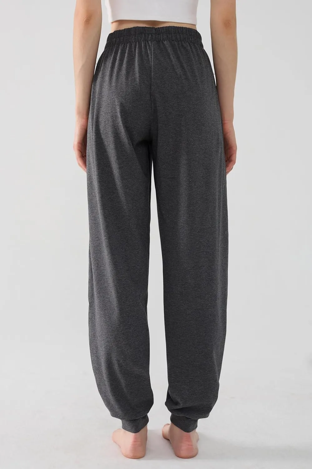 Joyaria Cotton Joggers Women Lightweight Sleep Lounge Pajama Sweats Pants with Pockets S-XXL