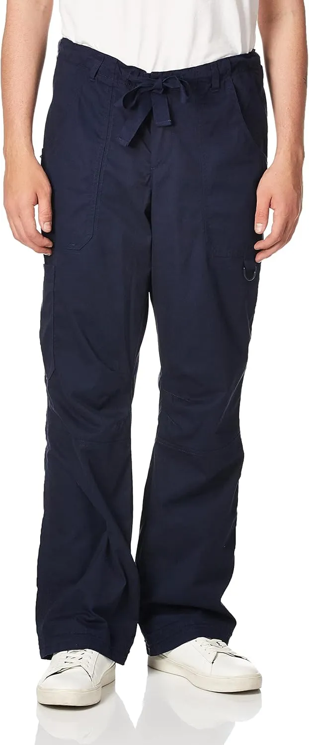 KOI James Elastic Men's Scrub Pants with Zip Fly and Drawstring Waist