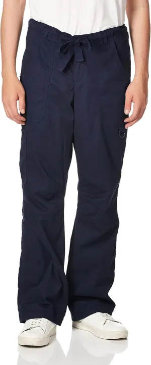 KOI James Elastic Men's Scrub Pants with Zip Fly and Drawstring Waist