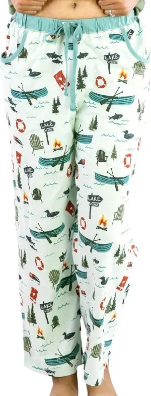 Lazy One Pajamas for Women, Cute Ocean Pajama Pants and Top Separates