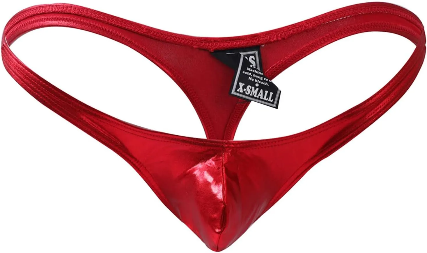 Leather Imitation Leather Mens Thong Sexy Seamless Butt T Pants Men Bikini Trim