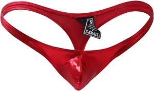 Leather Imitation Leather Mens Thong Sexy Seamless Butt T Pants Men Bikini Trim