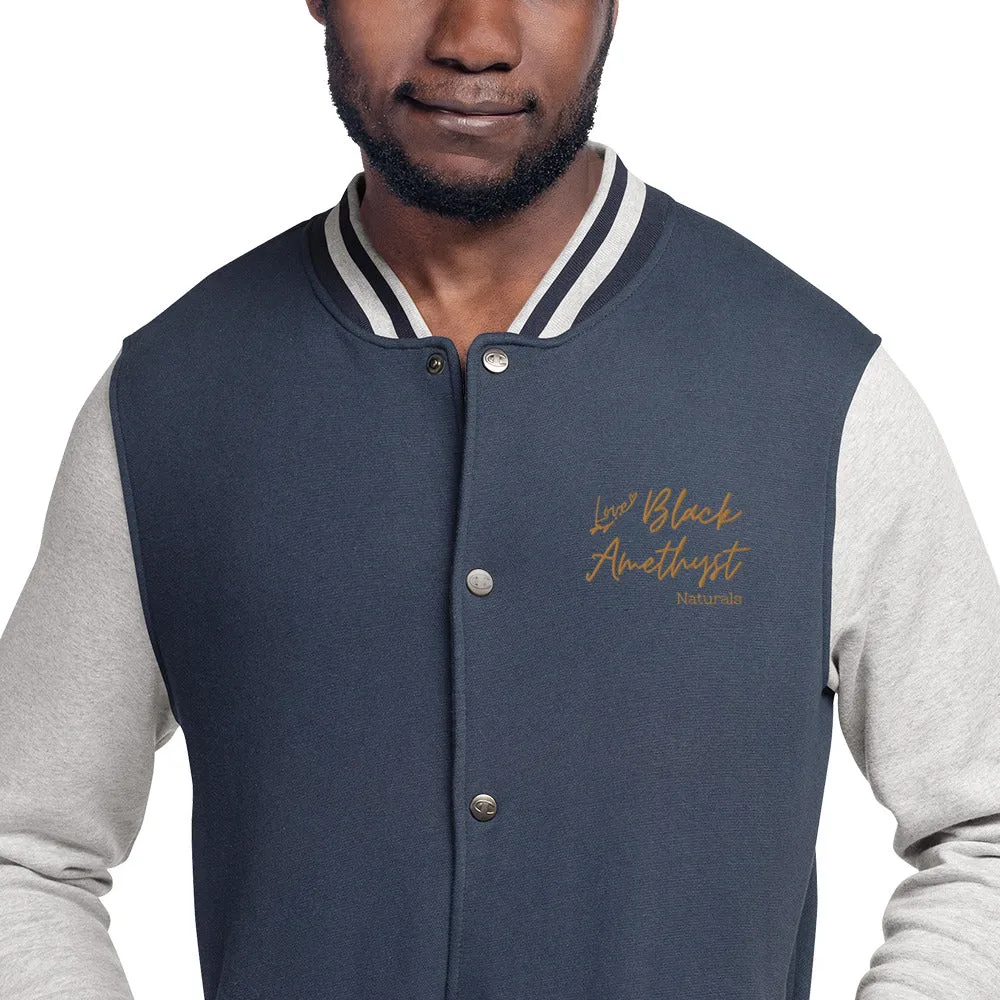 LoveBA- Embroidered Champion Bomber Jacket