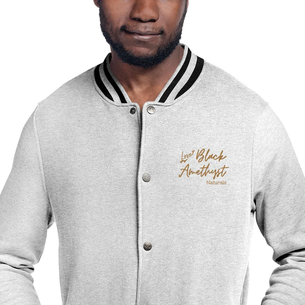 LoveBA- Embroidered Champion Bomber Jacket