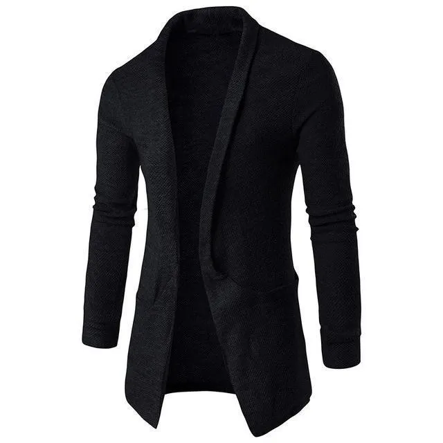 Mens Fashion Autumn Winter Long Sleeves Cardigan