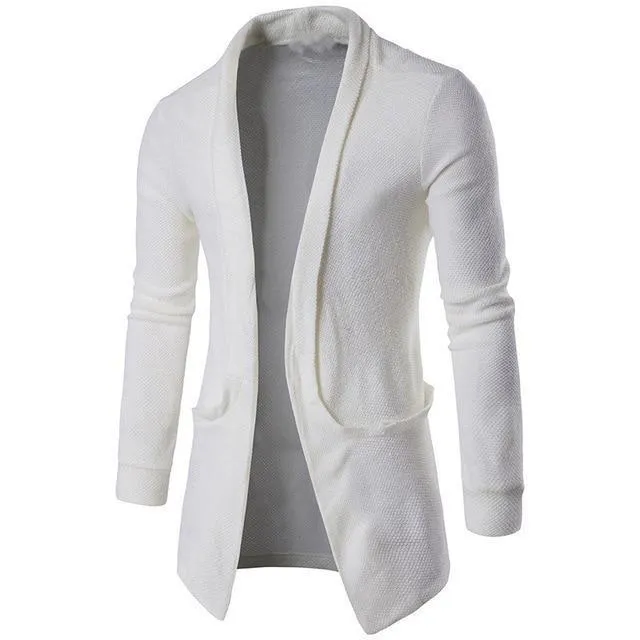 Mens Fashion Autumn Winter Long Sleeves Cardigan