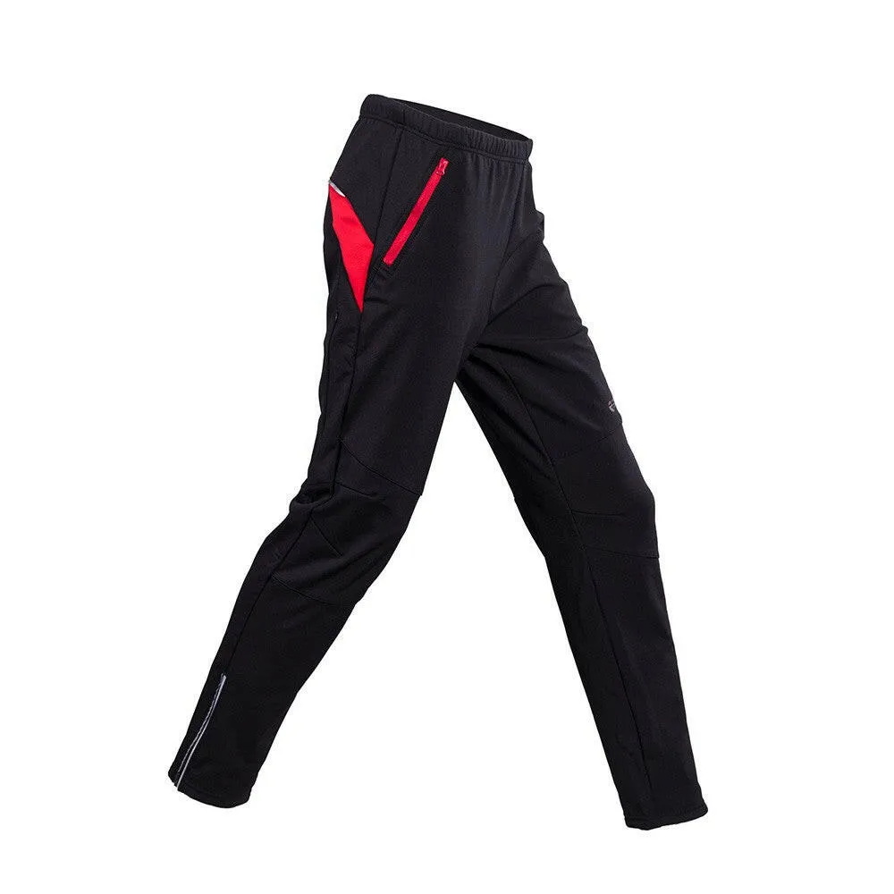 Men's Windproof Athletic Pants Winter Outdoor Sports MTB Bike Bicycle Cycling Riding Pants Trousers