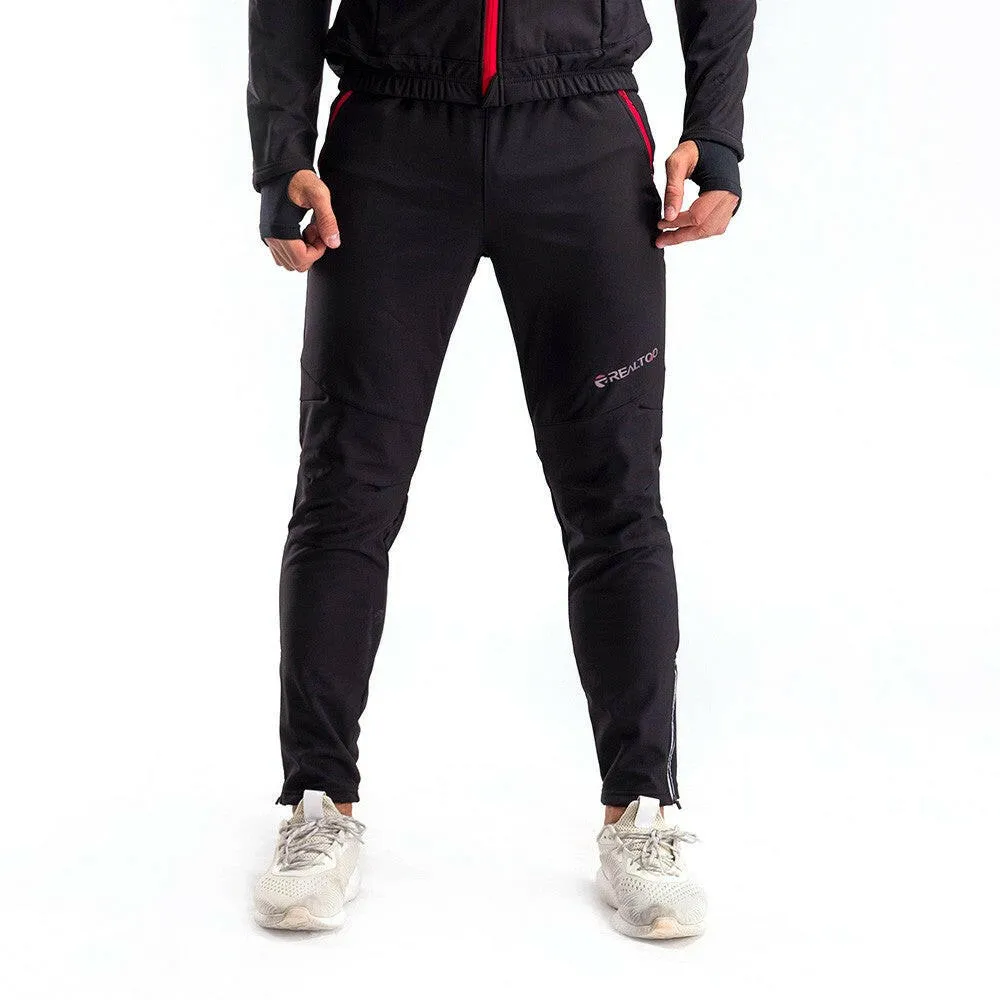 Men's Windproof Athletic Pants Winter Outdoor Sports MTB Bike Bicycle Cycling Riding Pants Trousers
