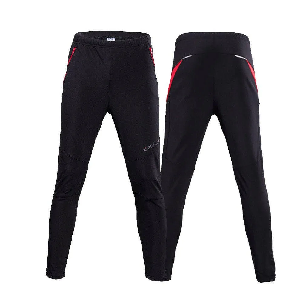 Men's Windproof Athletic Pants Winter Outdoor Sports MTB Bike Bicycle Cycling Riding Pants Trousers