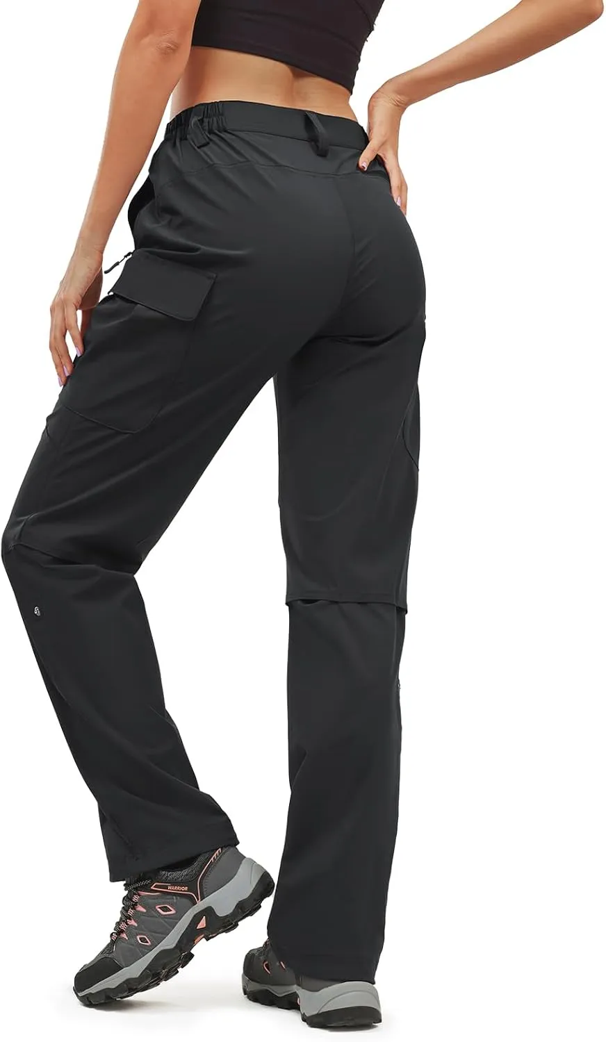 Moosehill Women's-Hiking-Pants-Cargo-Quick-Dry-Stretch-Lightweight Work Outdoor Pants with 5 Deep Pockets