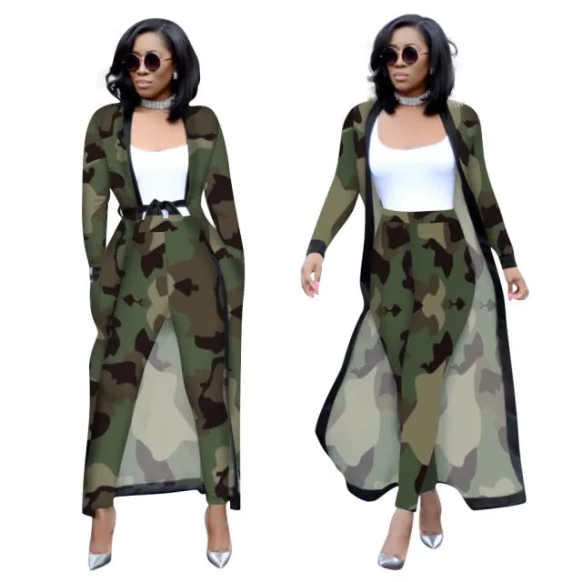 Nia Bella 2pc Coat   Pants Set (Curvy Sizes)